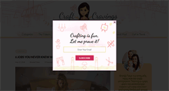 Desktop Screenshot of craftcravings.com