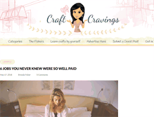 Tablet Screenshot of craftcravings.com